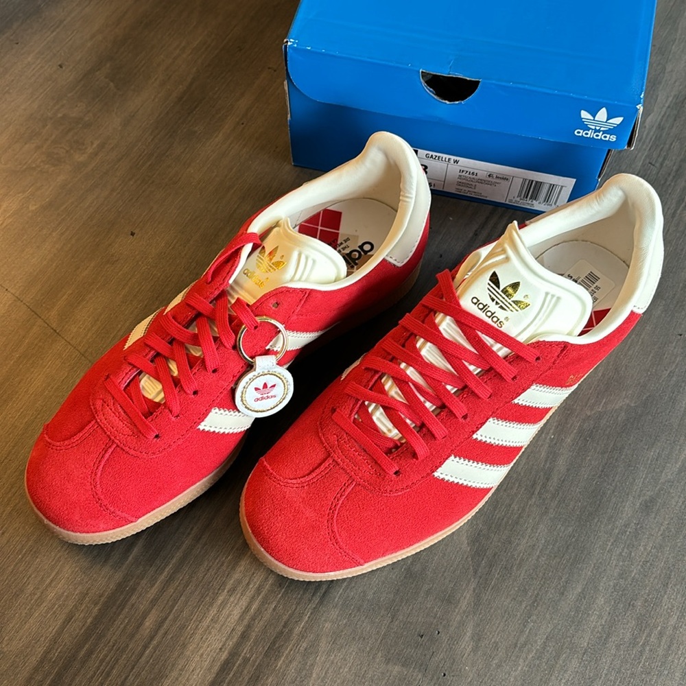 BNIB Adidas Gazelle Red Women's Size 8